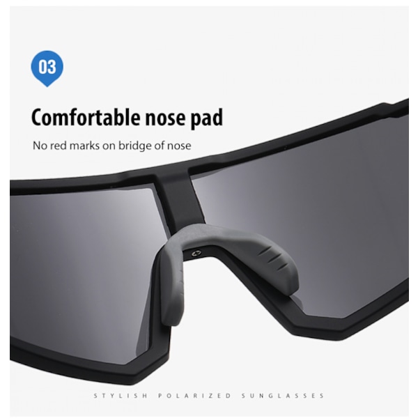 Polariserade sportglasögon för män Körning Cykling Fiske Solglasögon 100% UV-skydd Glasögon