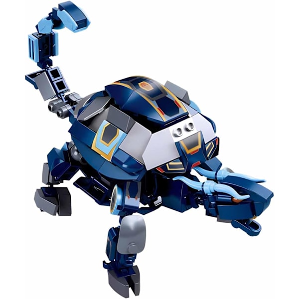 Transformerande Mech Robot Byggklossar Set, Mini Superhjälte Serie med Minifigurer, Cool Battle Titan Turtle Warrior (250 Bitar)