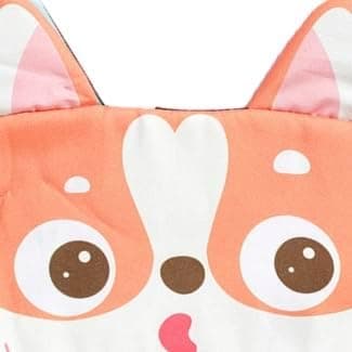 Söt Hund Rolig Sovmask Ögonbindel för Barn Kvinnor Män (Orange Valp)