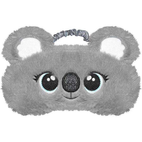 Tecknad Sovmask, Söta Plysch Ögonmask för Barn, Koala Djur Mjuk Fluffig Plysch Ögonbindel för Sömn, för Natt, Resa, Tupplur (Grå Koala)