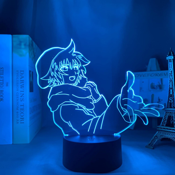 Anime LED-lampa Din Tur Att Dö Shin Tsukimi Nattlampa för Sovrumsinredning Manga Födelsedagspresent Rum LED Nattlampa 3D Pojkar Barn
