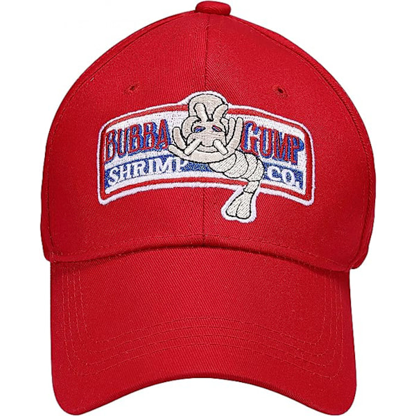 Rekehatt for menn, justerbar Forrest brodert Gump lue Baseball Cap, voksen pappa lue Halloween Cosplay kostyme Mesh Back