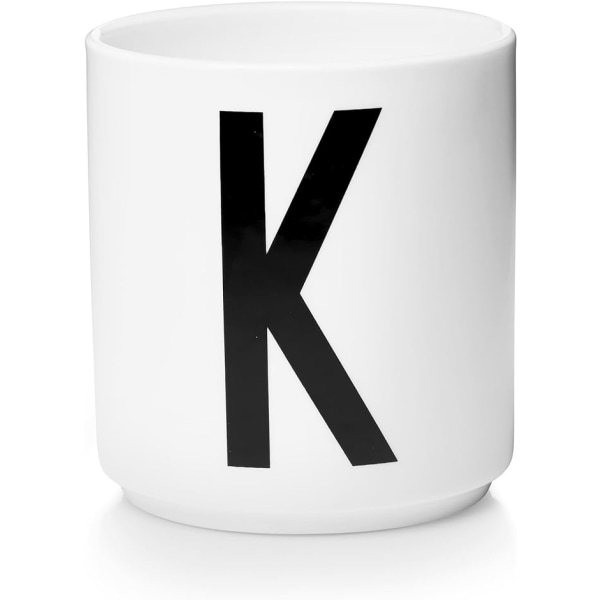 Bokstav kaffekopp / bokstavsmugg enkel stil（Bokstaven K）