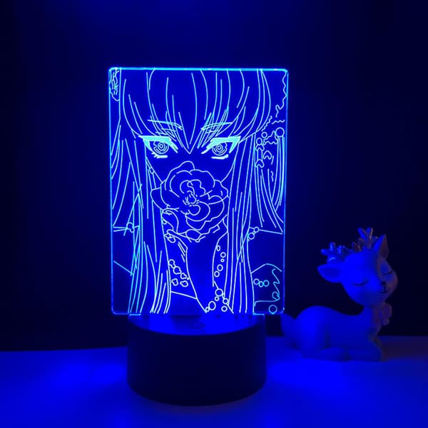 Anime 3D Lampe Code Geass til Soveværelses Dekoration Natlys Fødselsdagsgave Manga Code Geass Led Natlys Sengelampe