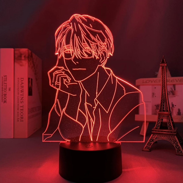 Yuri On Ice Victor LED Lampe til Børneværelses Dekoration Natlys Fødselsdagsgave Værelse Bord Akryl Anime 3D Lys Yuri On Ice