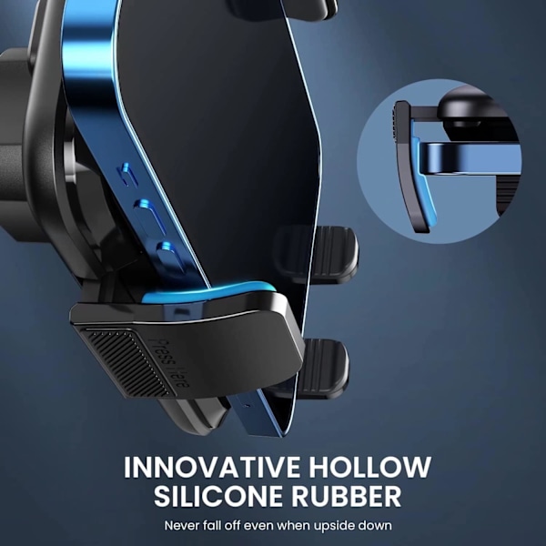 Puhelimen pidike auton tuuletusaukkoon [Päivitetty pidike] Matkapuhelimen pidike Auto Hands Free Cradle Ajoneuvossa Auton puhelimen pidiketeline sopii älypuhelimeen Black
