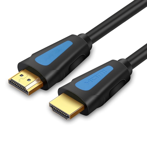 HDMI-kabel 3 fot, 2.0 HDMI 3 fot guldpläterad stödjer 4K@60HZ, 18Gbps, HDR, ARC, Ultra HD, 3D, 1080P.