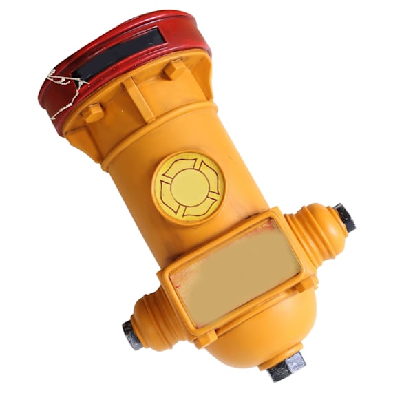 Retro brandpost spargris brandpost spargris pengar mynt låda unik spargris burk heminredning gul Yellow