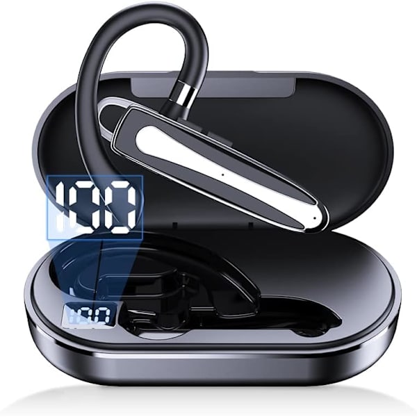 Bluetooth-headset, Trådlöst Bluetooth 5.0 Hörlurar Handsfree med Stereo Mikrofon, 8 Timmars Spela Tid