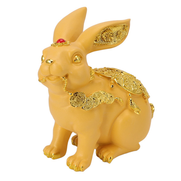 Kanin Pengekasse Håndlavet Sød Dekorativ Ornament Resin Figur Pengebøsse til Mønter Opsparing