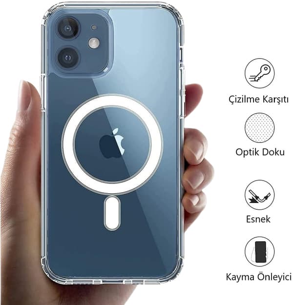 Deksel med Magsafe for iPhone 12 Pro Max - Gjennomsiktig (iPhone 12 Pro Max 6.7'')