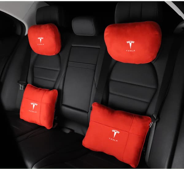 Gäller Tesla MODEL3/MODELY/MODELX nackstöd ländryggsstöd - Tesla [benvit] nackstöd/1