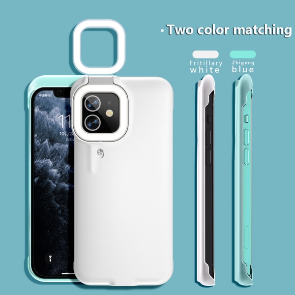 (Valkoinen) Fill Light phone case Iphone11 Pro Maxille