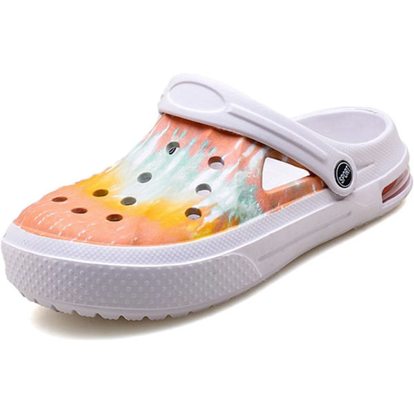Kvindernes Have Clogs Sko Casual Slipper Strand Sandaler Anti-Slip Pool Vandsko Hjemmesko Sommer Fodtøj colour White 10.25inch 6.5 Women/5 Men