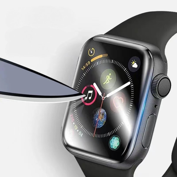 Hærdet glas skærmbeskytter til Apple Watch Series 6/SE/5/4 44mm Anti-Scratch 9H hårdhed boblefri HD klar film