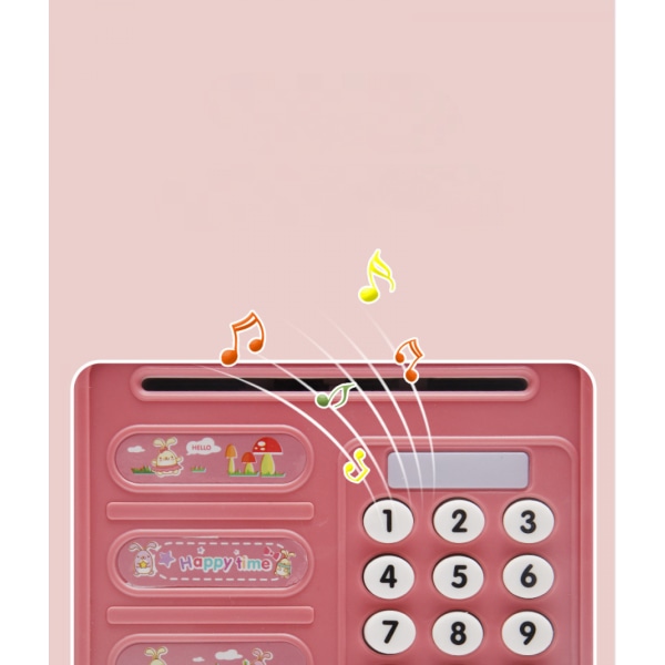 Spargris för barn för flickor - Elektronisk kassaskåp för riktiga pengar för barn Lösenord Minibankomat Kontanter Myntsäker sparlåda