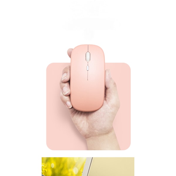 Bluetooth-mus, genopladelig trådløs mus til Macbook Pro, Bluetooth trådløs mus til bærbar computer (sort)