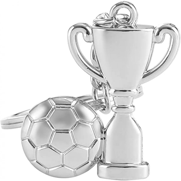 Hopeinen jalkapallokenkä ja pokaali -avaimenperä - WORLD CUP  -jalkapallotarvike - World Cup -matkamuisto joulun syntymäpäivälahja  avaimenperä 90c8 | Fyndiq