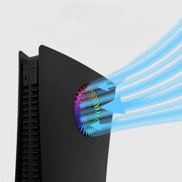 Vent Heat PS5 Konsolskydd PS5 Konsolskydd ABS Anti-Scratch Ventilation Värmeavledning PS5 Skydd(Disc Version)svart