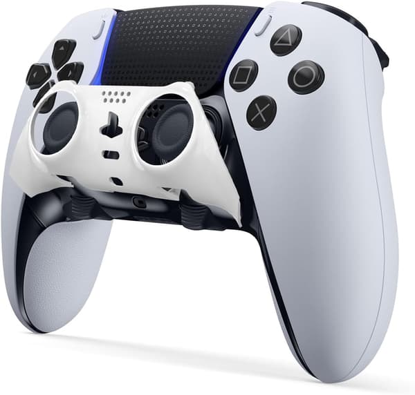 Dekorativ Trim Shell til PS5 Edge Controller Blød Berørings Shell Udskiftning til PS5 Edge Controller Plader Dæksel til Edge Controller (Hvid)