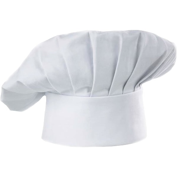 Kock Hat Set med 2-pack Vuxen justerbar elastisk Baker Kitchen Cooking Chef Cap