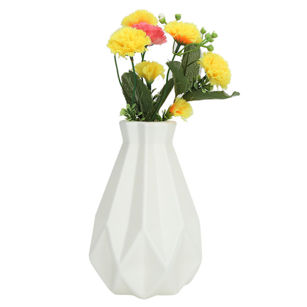Blomvas Geometrisk Minimalistisk Stil Keramik Look Plast Vas för Vardagsrumsbord