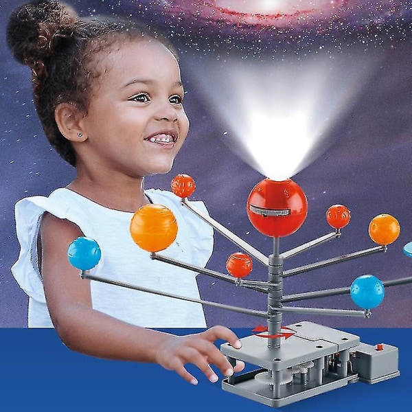 Solsystemet Nio Planeter Planetarium Model Kit Astronomi Vetenskapsprojekt Gör det själv Barn Gåva tidig