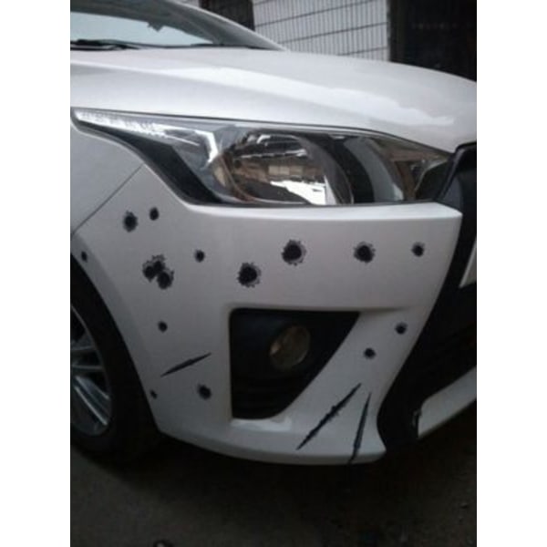 Fake Bullet Holes Stickers Funny Realistic Auto Decal Bumper Sticker Car Truck