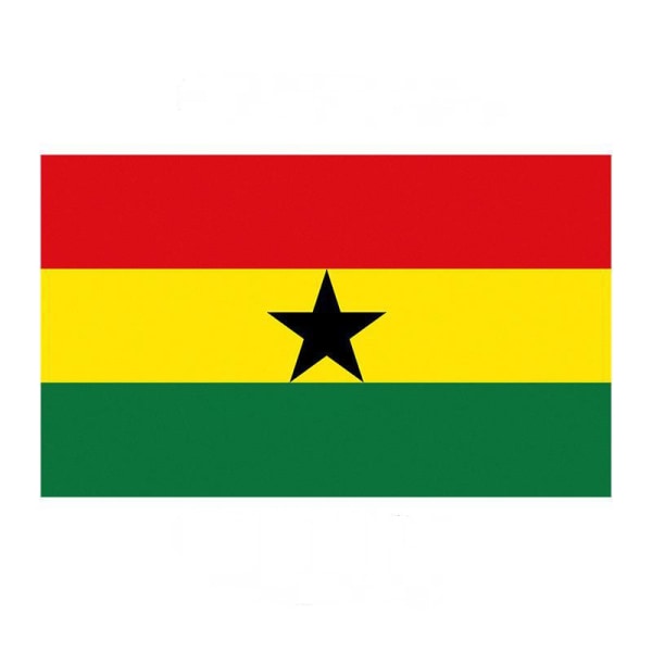 Ghana Flagga 3x5 fot Ghanas National Flags Polyester med mässingshylsor 3 X 5 Ft