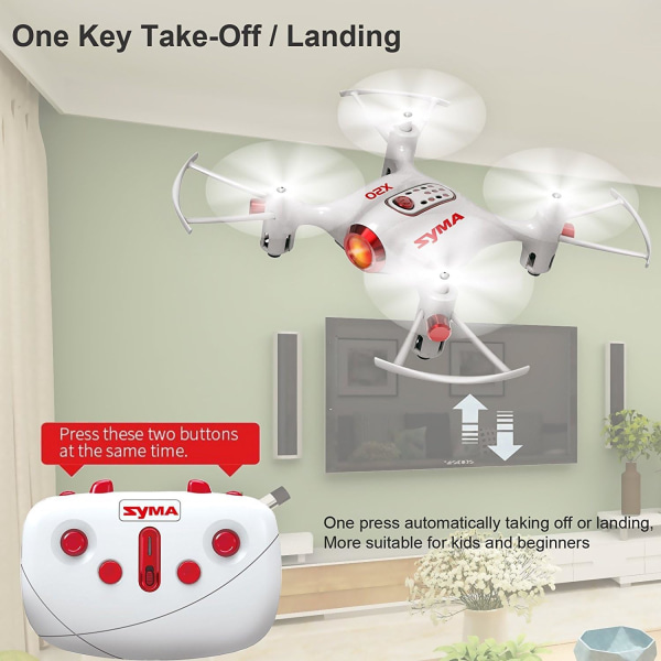 Cheerwing Syma X20 Mini Drone lapsille ja aloittelijoille RC Nano Quadcopter Auto Hover 3D Flip