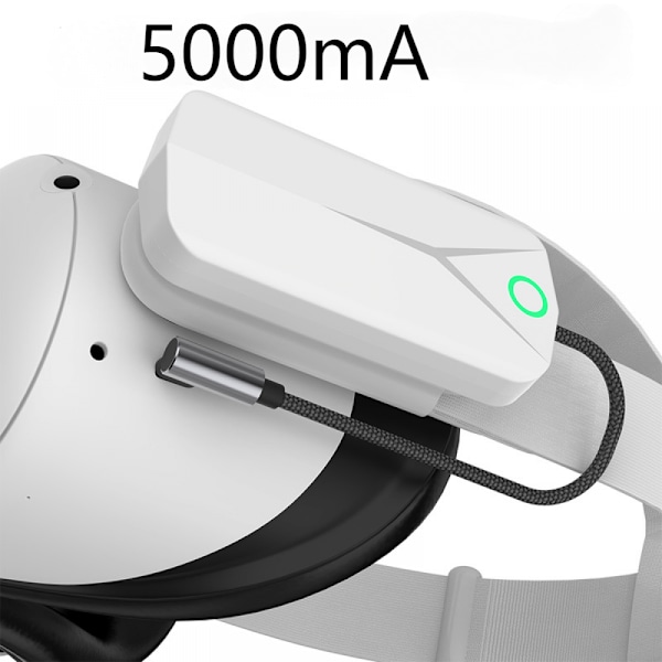 Destek Power Bank til Oculus/metaquest 2 tilbehør | Ultra bærbar batteripakke, kompatibel med Oculus Elite Strap