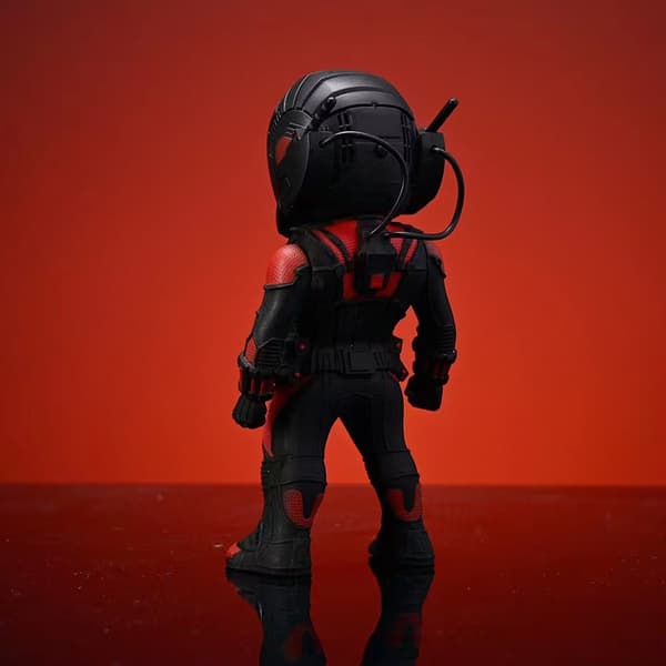 3-delad set med Ant-Man Q-version docka, äggformad handgjord modellbil, prydnad, leksakspresent