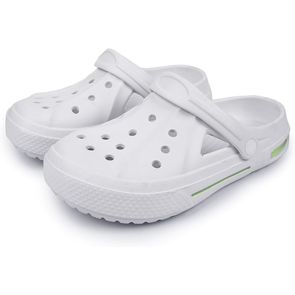 Dames Have Clogs Sko Casual Slippers Strand Sandaler Anti-Slip Pool Vandsko Hjemmesko Sommer Fodtøj White 9inch 8 Women/6.5 Men