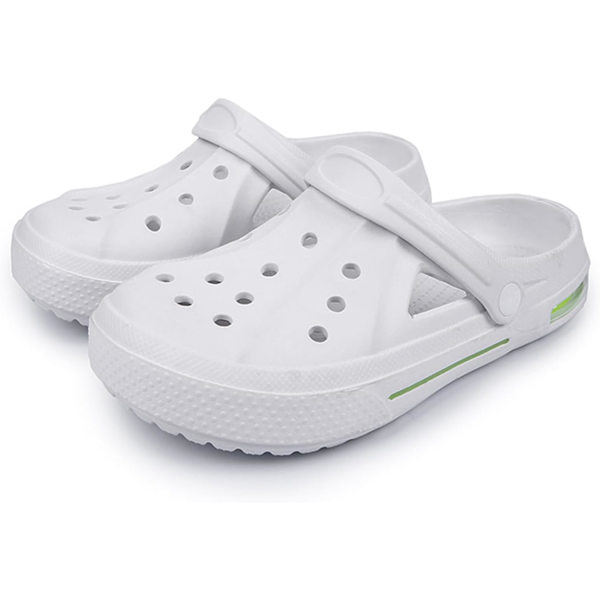 Kvindernes Have Clogs Sko Casual Slipper Strand Sandaler Anti-Slip Pool Vandsko Hjemmesko Sommer Fodtøj White 10.25inch 10 Women/8.5 Men