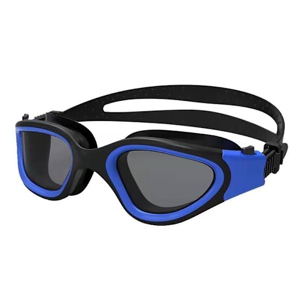 Stora simglasögon unisex simglasögon HD vattentäta anti-imma simglasögon Black Blue Transparent