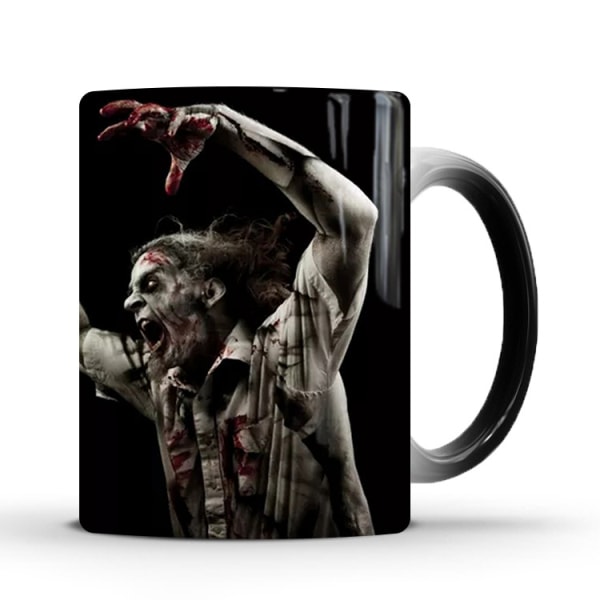 Halloween Gresskar Fargeskiftende Krus Keramisk Termisk Kaffe Frokost Krus