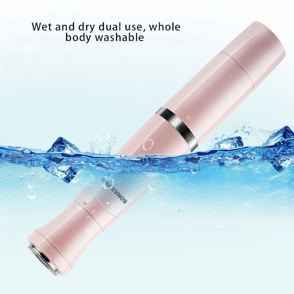 Elektrisk epilator, 4 i 1 USB-oppladbar epilator for kvinner, hårfjerner for kvinner, våt og tørr hårfjerner for armhuler og ben