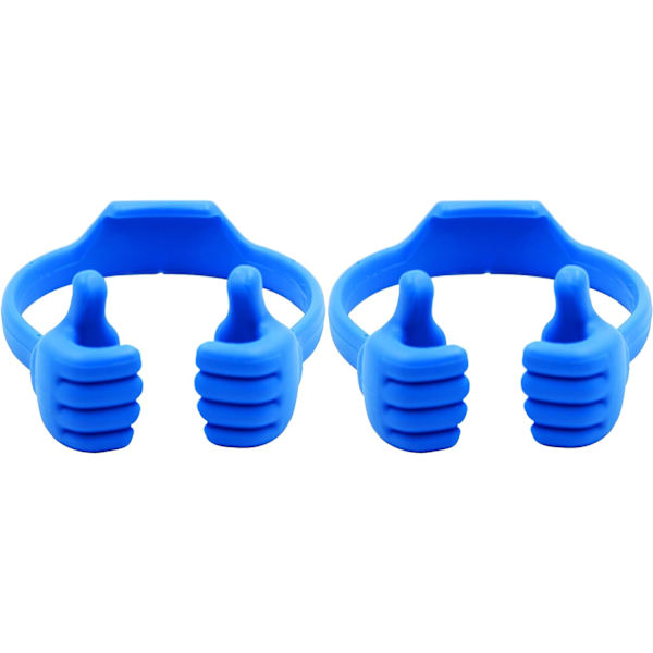 Thumbs Up 2-pakks nettbrettstativ, nettbrettstativholder for skrivebord, nettbrettstativ kompatibel med iPad-serien, Samsung Galaxy-faner Blue