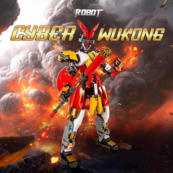 Wukong Monkey Transformerende Mech Byggesæt, Kriger Model Kit 750+ stk Samleobjekt Mytiske Gaver til Voksne og Børn