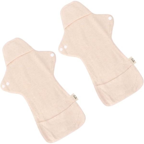 WJ Tvättbara mensskydd för kvinnor 4 st tygkuddar Handduksdynor för mamma Bärbar handduk Vattenabsorberande servetter As Shownx2pcs 340mmx2pcs