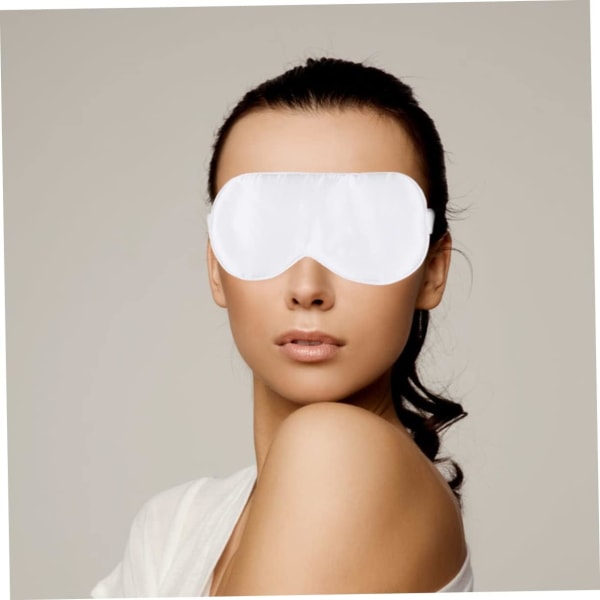 WJ 2 st Sömnmask Herrsömnmask Silk Eye Mask Shading Eye Mask Nattmask Silk Blindfolds For Women Sovmask Silk Eye Mask whitex2pcs 1x2pcs