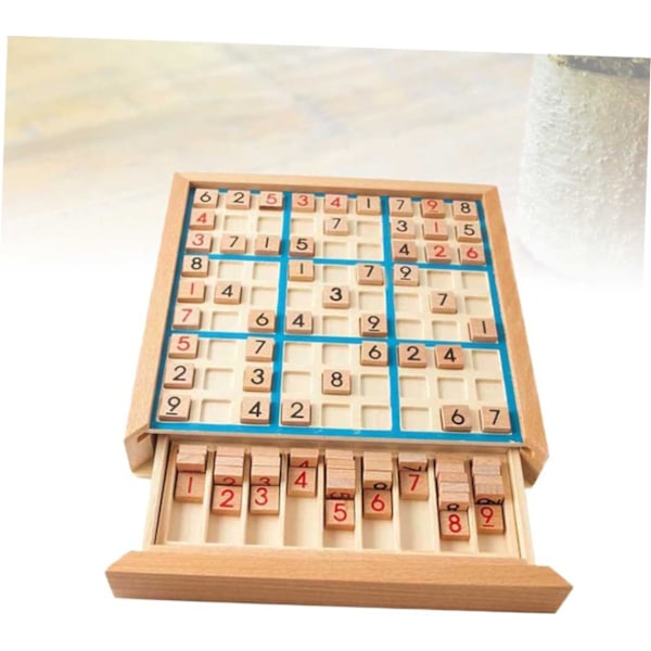 Træbræt Puslespil Bog Tal Ternet Zone Sudoku Bræt Skrivebord Blok Puslespil Tal Placering Træ Puslespil Børn Træ Puslespil Spillebræt Spil