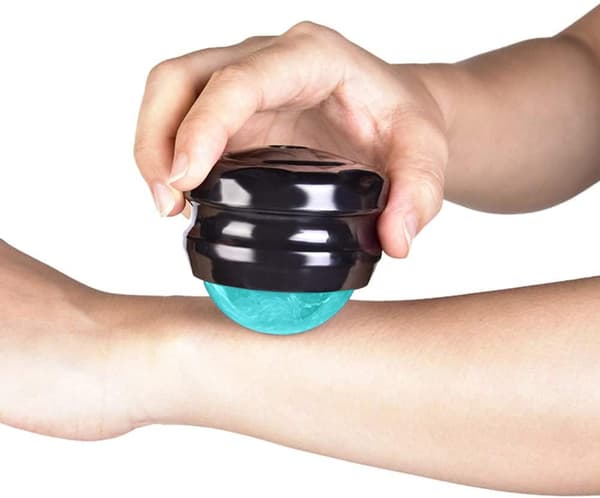 2-pack Muskelmassage Roller Ball, Handhållet Terapiverktyg för Öm Kropp & Ledvärk. Green