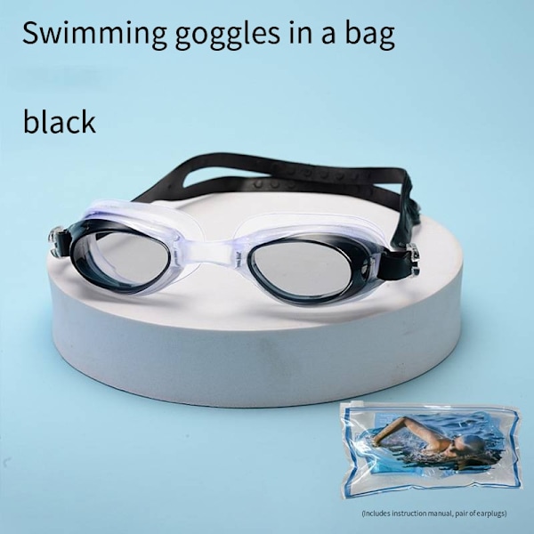 Vattentäta simglasögon Unisex Simglasögon Platta glasögon Justerbara Rose(boxed swimming goggle)