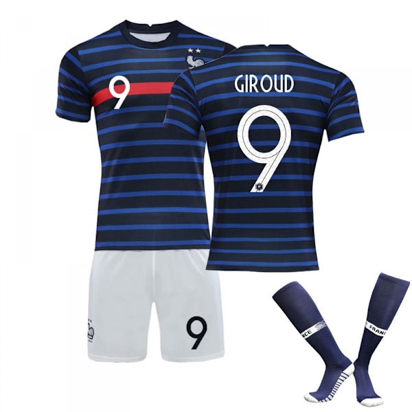 2020 EM-kotikenttäpaita Ranska Aikuisten ja lasten jalkapallopaita Treenipaita No.9 GIROUD 16