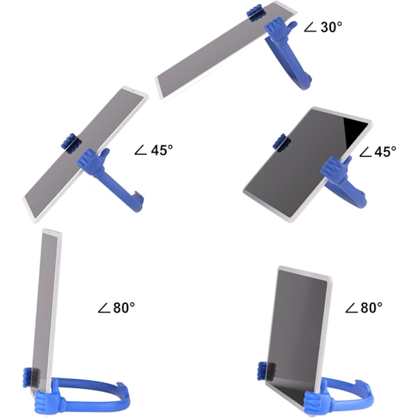 Thumbs Up 2-pakks nettbrettstativ, nettbrettstativholder for skrivebord, nettbrettstativ kompatibel med iPad-serien, Samsung Galaxy-faner Blue/Green Plus