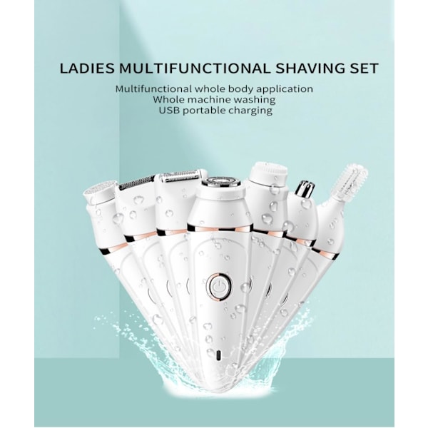 Pluxy Epil Pro 3.0 Ansigts Epilator, Elektrisk Razor - Pluxy Hårfjerning til Ansigt, 7-i-1 Smertefri Kropsbarbermaskine og Ansigts Epilator