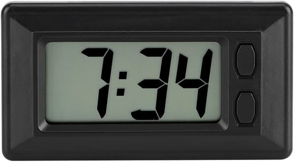 LCD Digital Klocka Bil Instrumentbräda Skrivbord Elektronisk Klocka Datum Tid Kalender Display