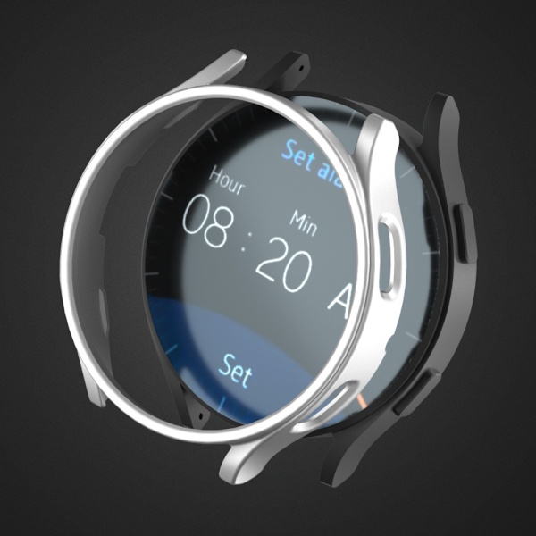 Kompatibel Samsung Galaxy Watch 5 Pro skærmbeskytter og etui 45MM, ultratynd hard PC kofangercover