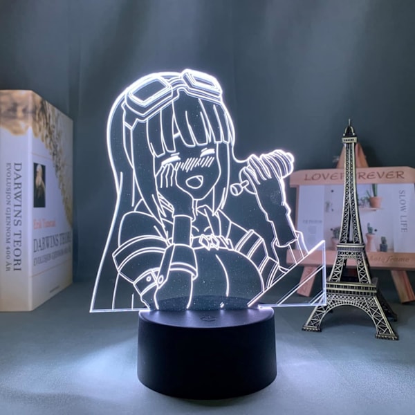 Akryl 3D Lampe Anime Bofuri til Soveværelse Dekorativ Natlampe Fødselsdagsgave Værelse Bordlampe Manga Led Natlys Bofuri